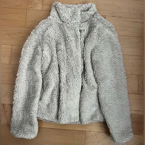 Patagonia Off White Beige Faux Fur Pelage Jacket Medium